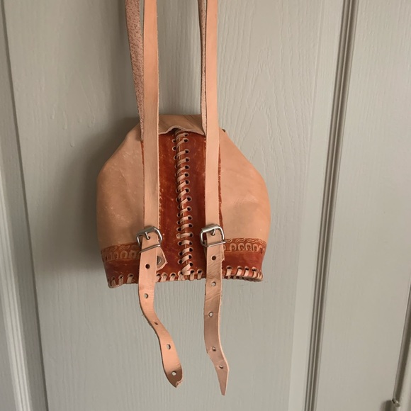 Leather mini backpack - Picture 5 of 5